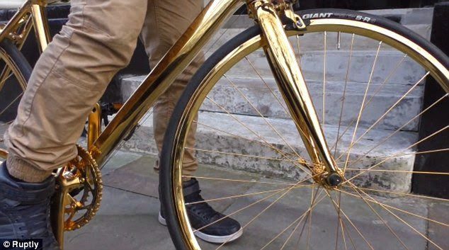 gold-plated bicycle