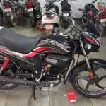 hero passion plus bike side view
