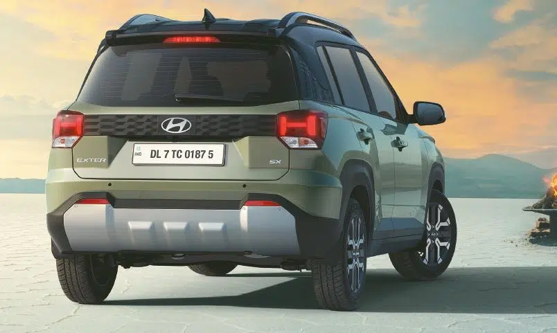 Hyundai Exter Rear view