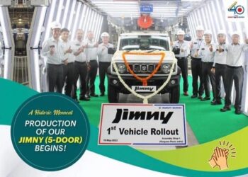 ஜிம்னி எஸ்யூவி உற்பத்தியை துவங்கிய மாருதி சுசூகி