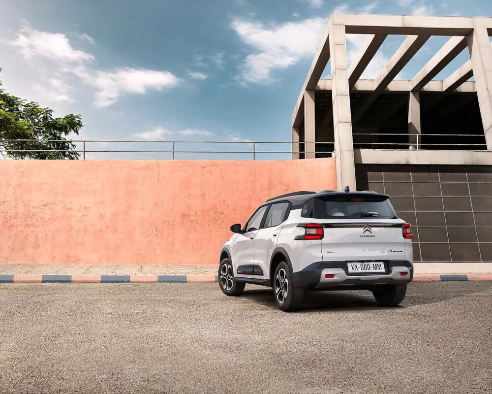 citroen c3 aircross suv rear view