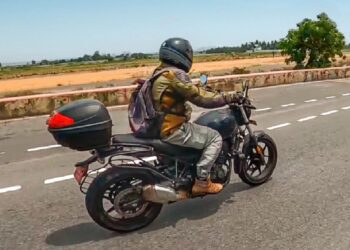 new re 450 bike spotted