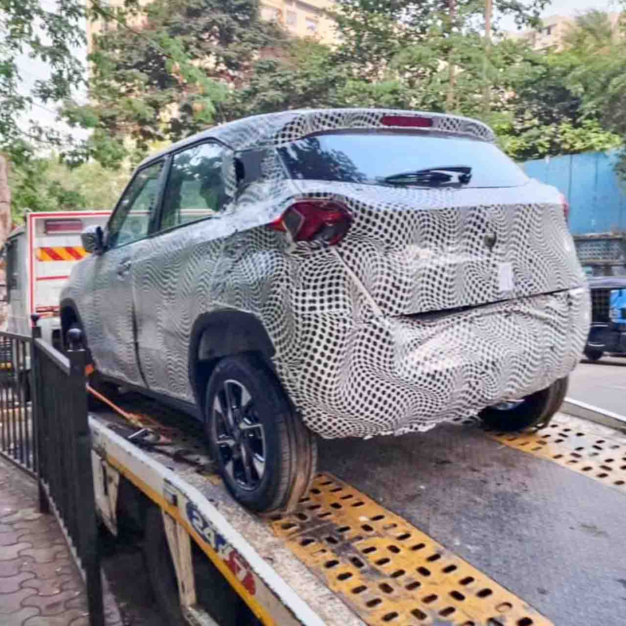 tata punch electric spied rear
