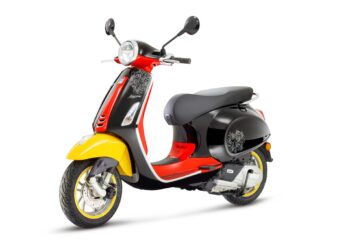 Vespa Mickey Mouse edition scooter