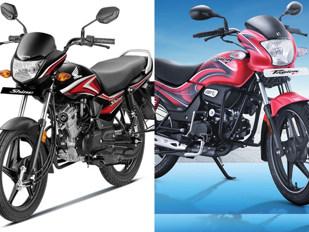 hero passion plus vs honda shine 100 bike comparison tamil