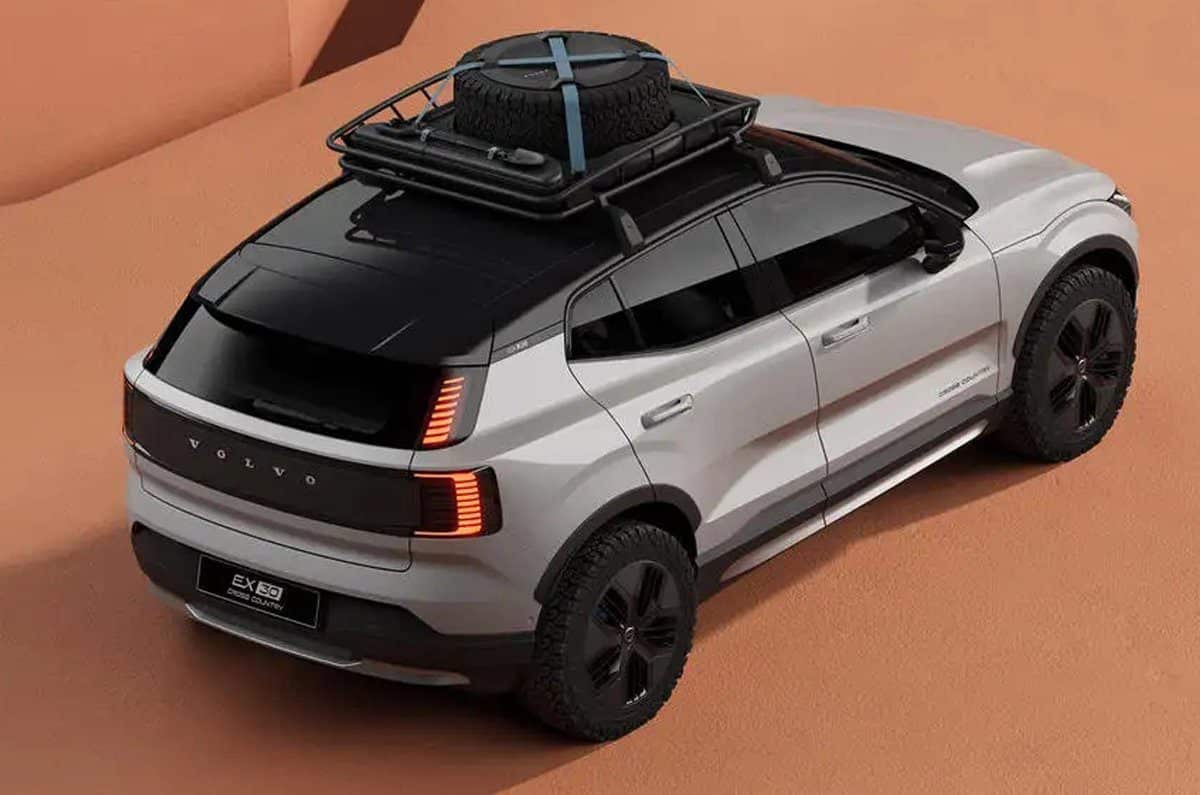 volvo ex30 electric suv rear