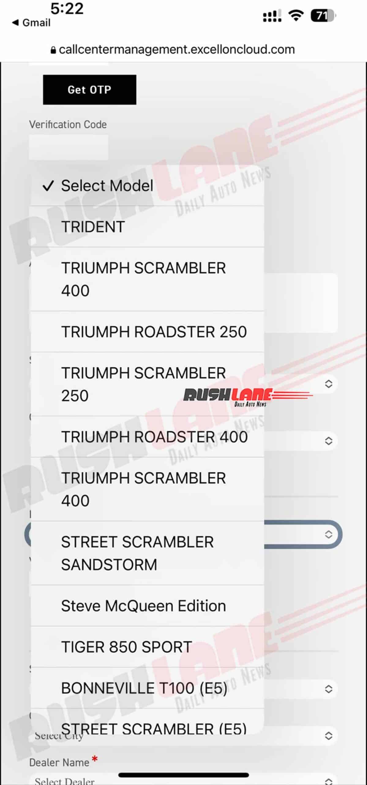 triumph scrambler 250 and roadster 250 names spotted on official website scaled