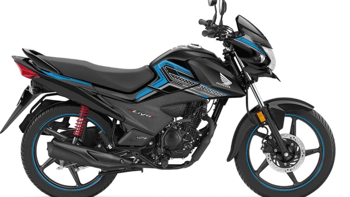 honda livo 110 blue with black
