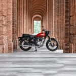 royal enfield bullet 350 bike red 1