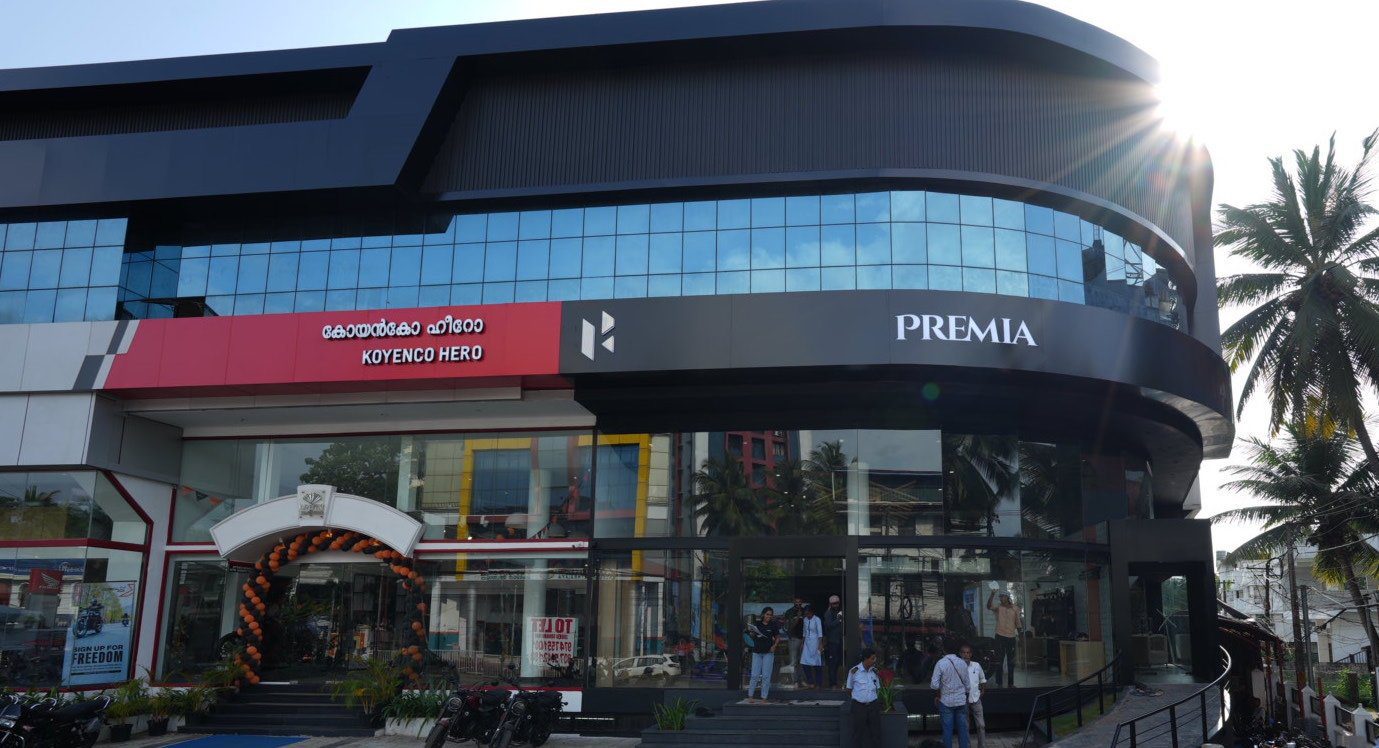 hero Motocorp premia showroom