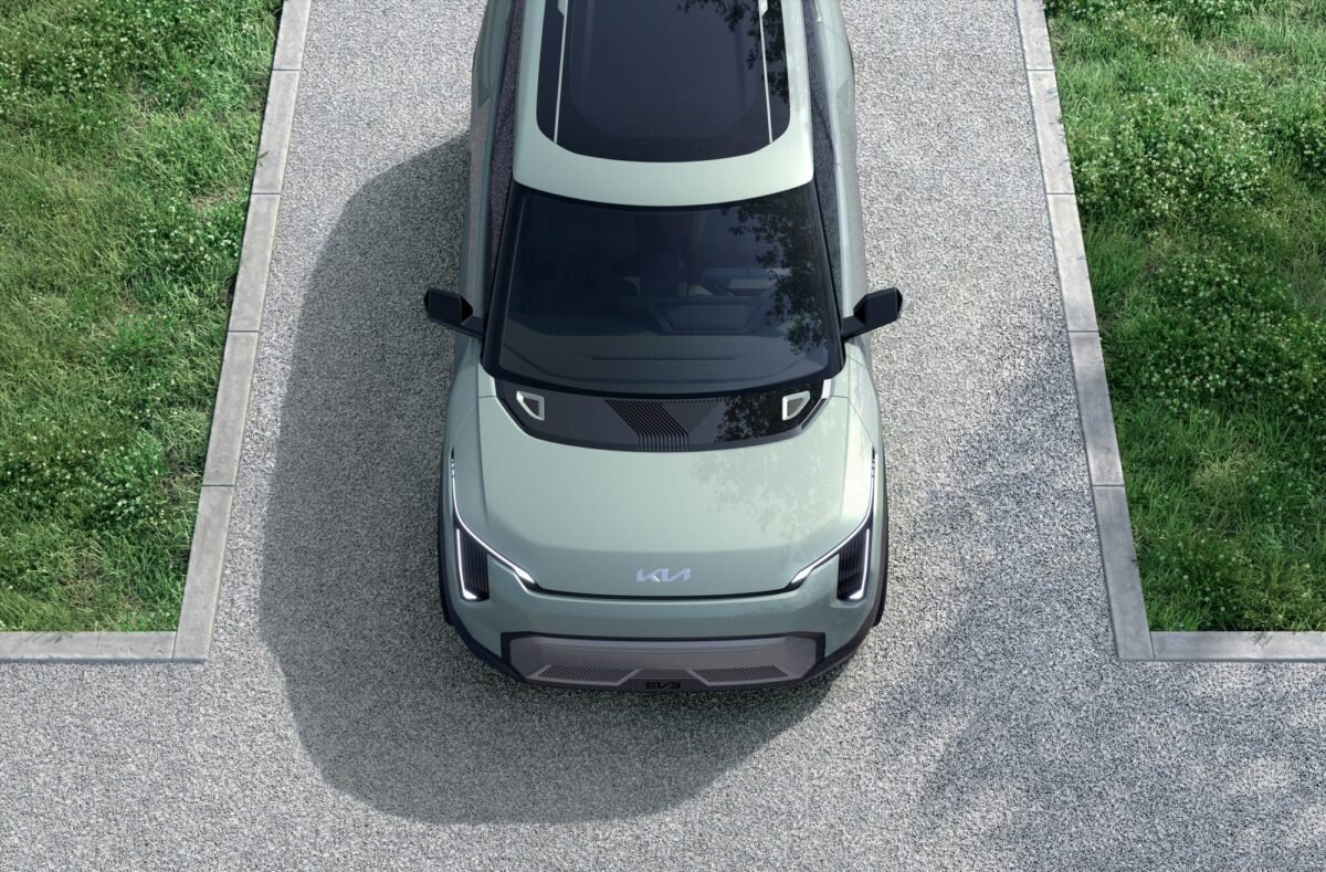 kia ev3 suv top view