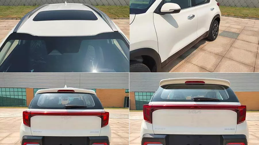 kia sonet facelift fr and rear