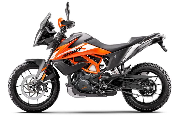 2024 ktm 390 adventure orange and black