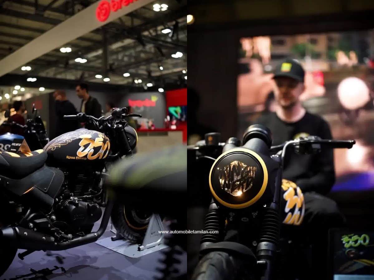 Royal Enfield hunter 350 custom artwork bike 1