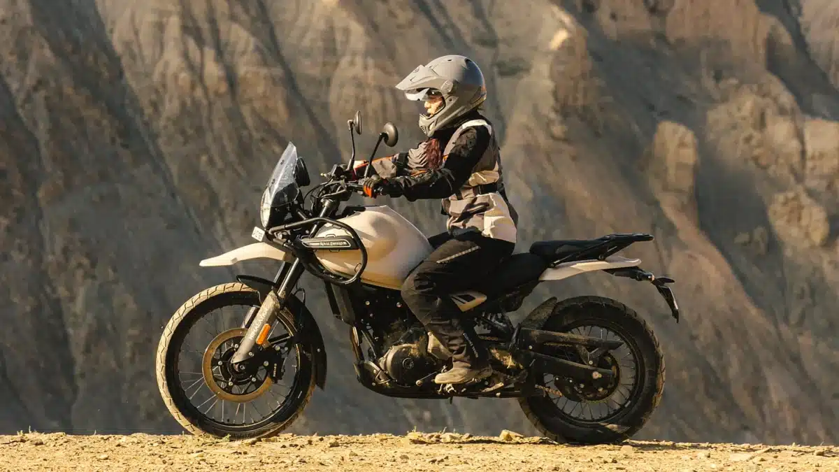 royal enfield himalayan side