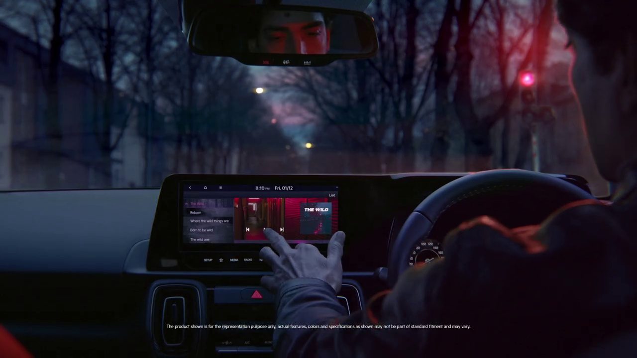kia sonet facelift interior teaser