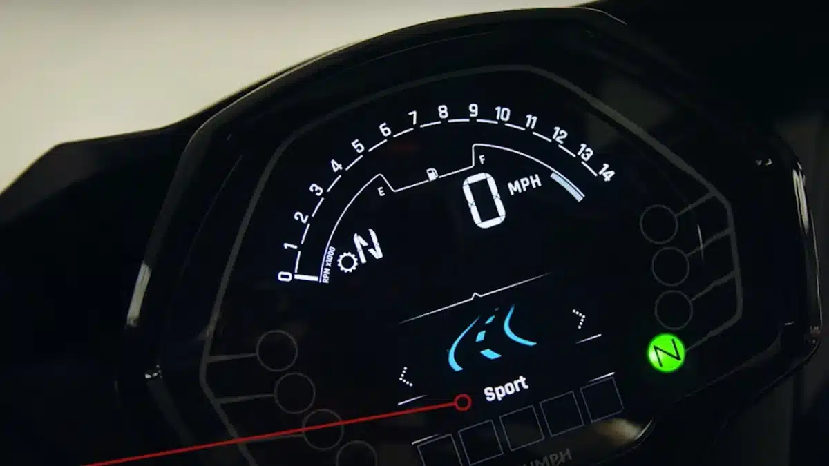 triumph daytona 660 tft instrument cluster