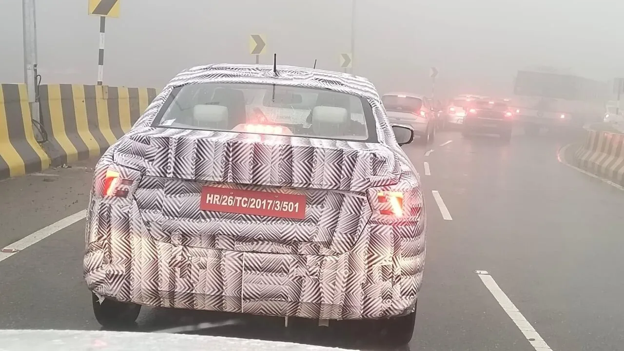 maruti suzuki dzire spotted