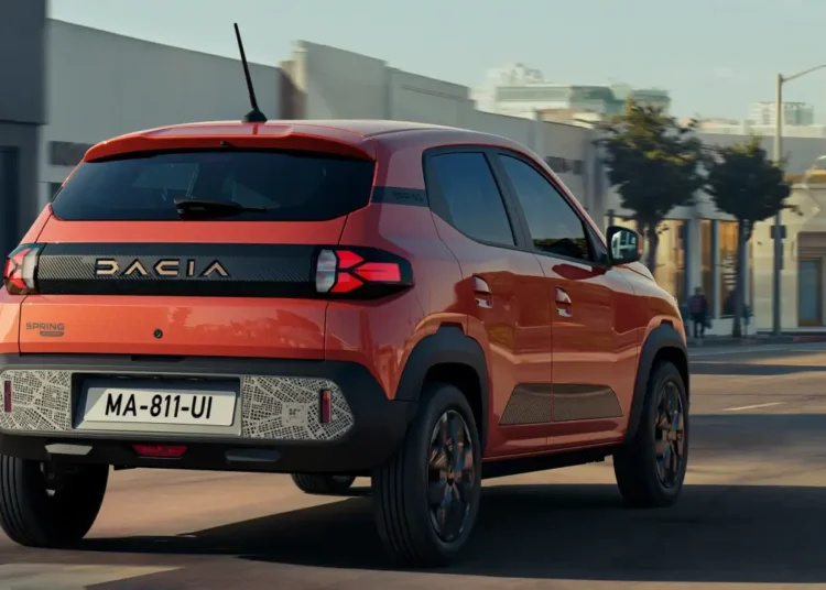 dacia spring ev rear