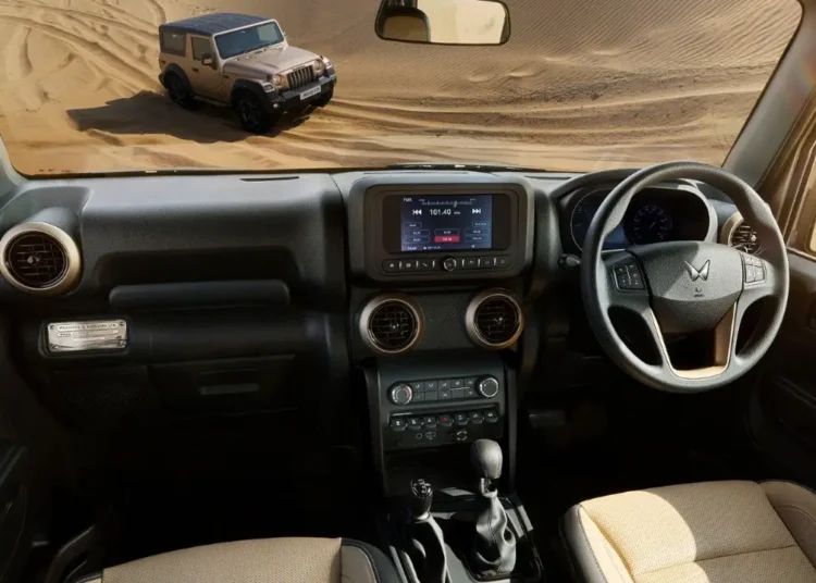 Mahindra Thar Earth Edition suv dashboard