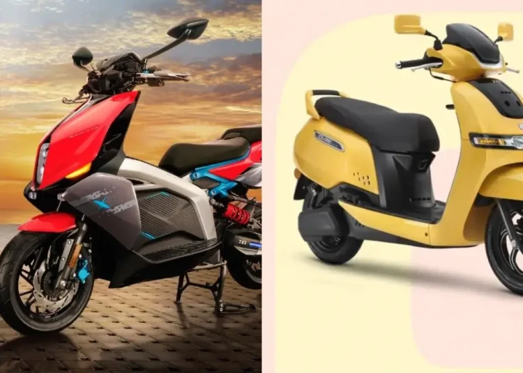 tvs escooter price