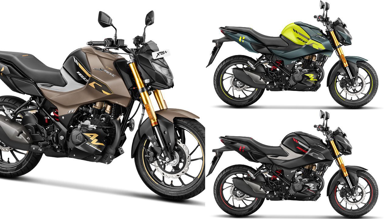 2024 hero xtreme 160r 4v 3 colours