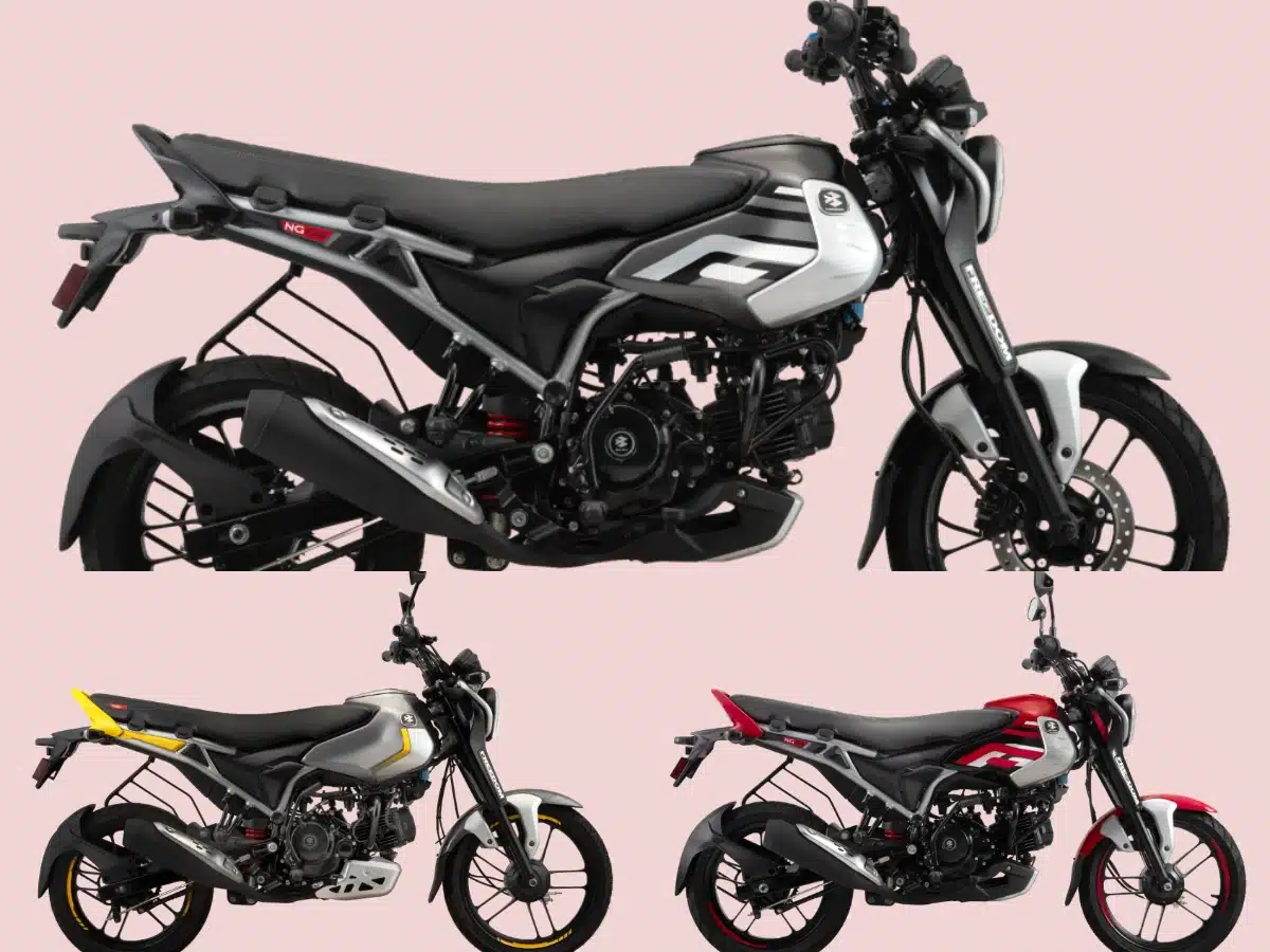 Bajaj Freedom 125 CNG bike is available in 3 variants: NG04 Drum, NG04 Drum LED and NG04 Disc LED