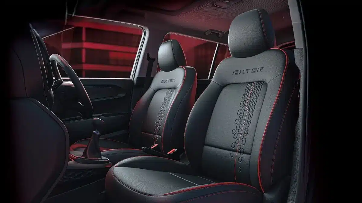 hyundai exter knight edition front row seats