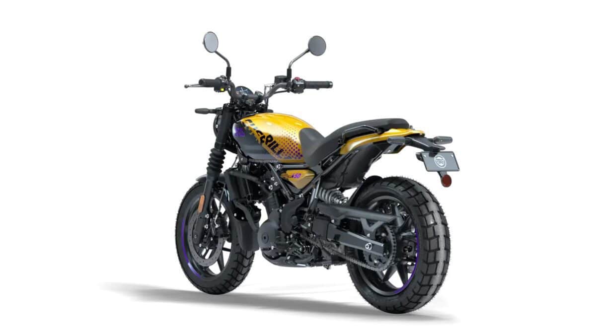 royal enfield guerrilla 450 yellow