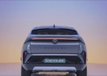 tata curvv.ev rear view
