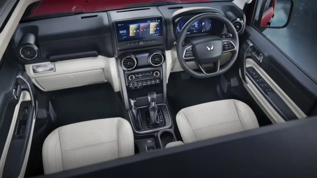 Mahindra Thar ROXX dashboard