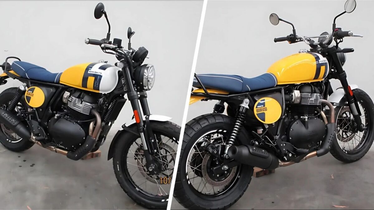 royal enfield interceptor bear 650 side fr