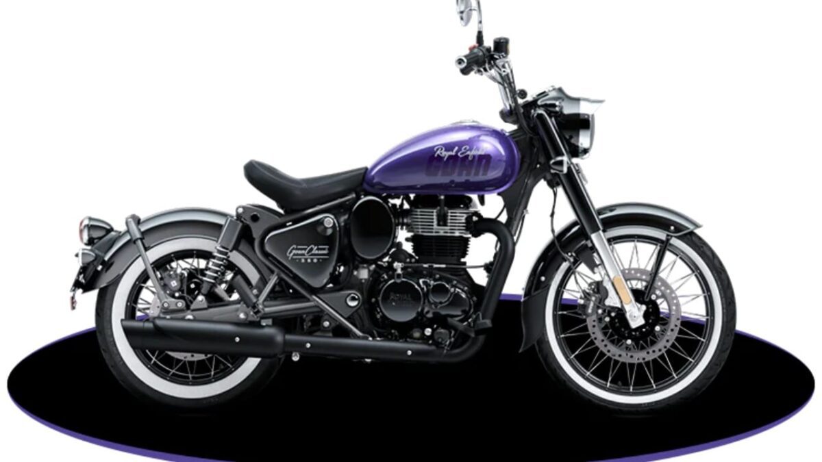 Royal Enfield goan classic 350 purple haze colour