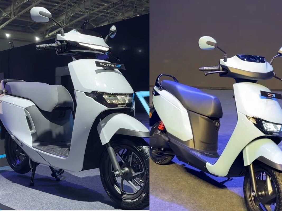 honda activa e and qc1 electric scooters