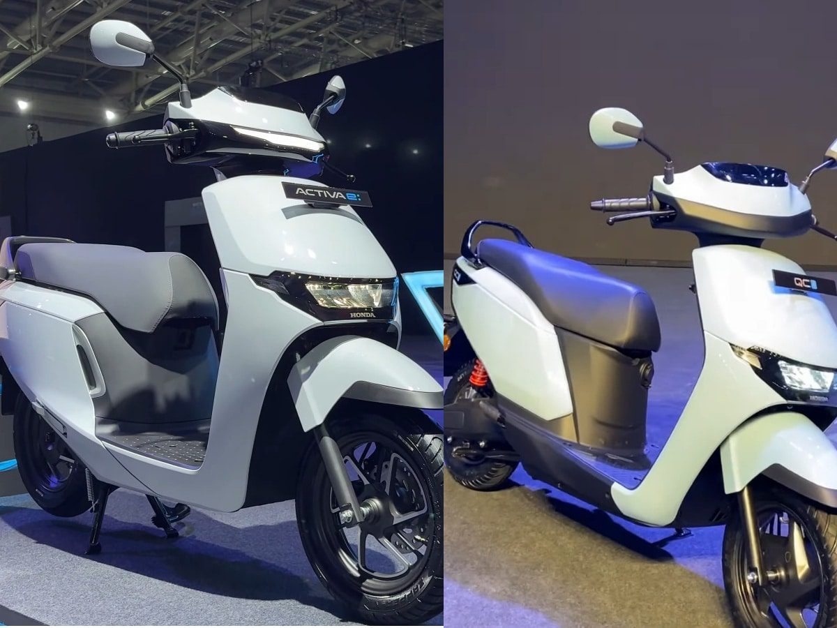 honda activa e and qc1 electric scooters