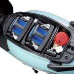 honda activa e scooter battery swap and boot space