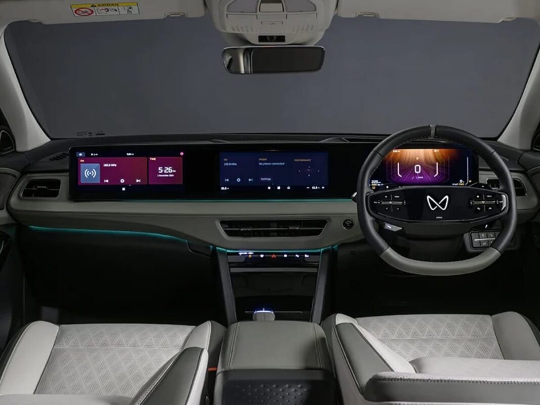 mahindra xev 9e suv dashboard