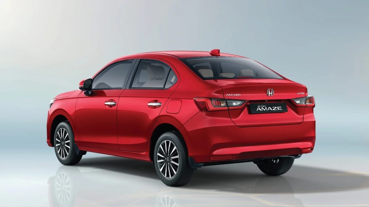 2025 honda amaze rear view