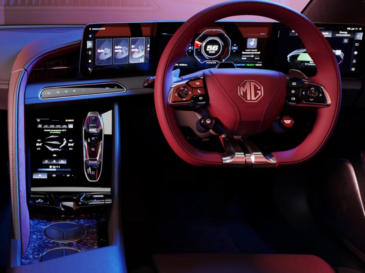 MG CyberSter dashboard