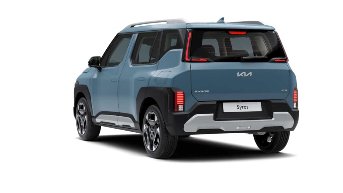 kia syros suv rear view
