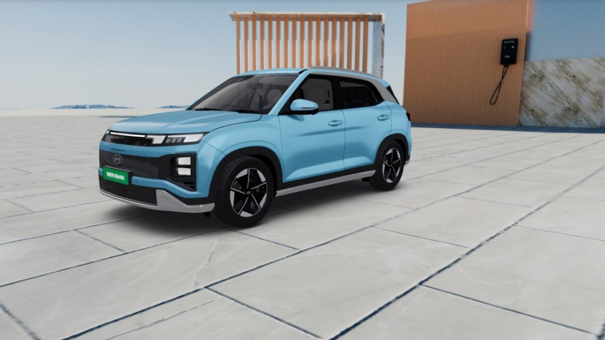 creta electric Ocean Blue Metallic