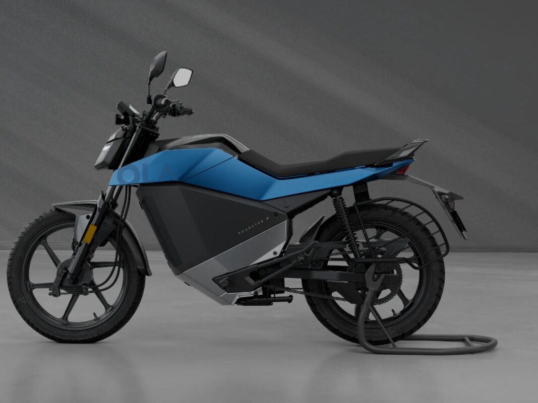 ola roadster x electric bike blue