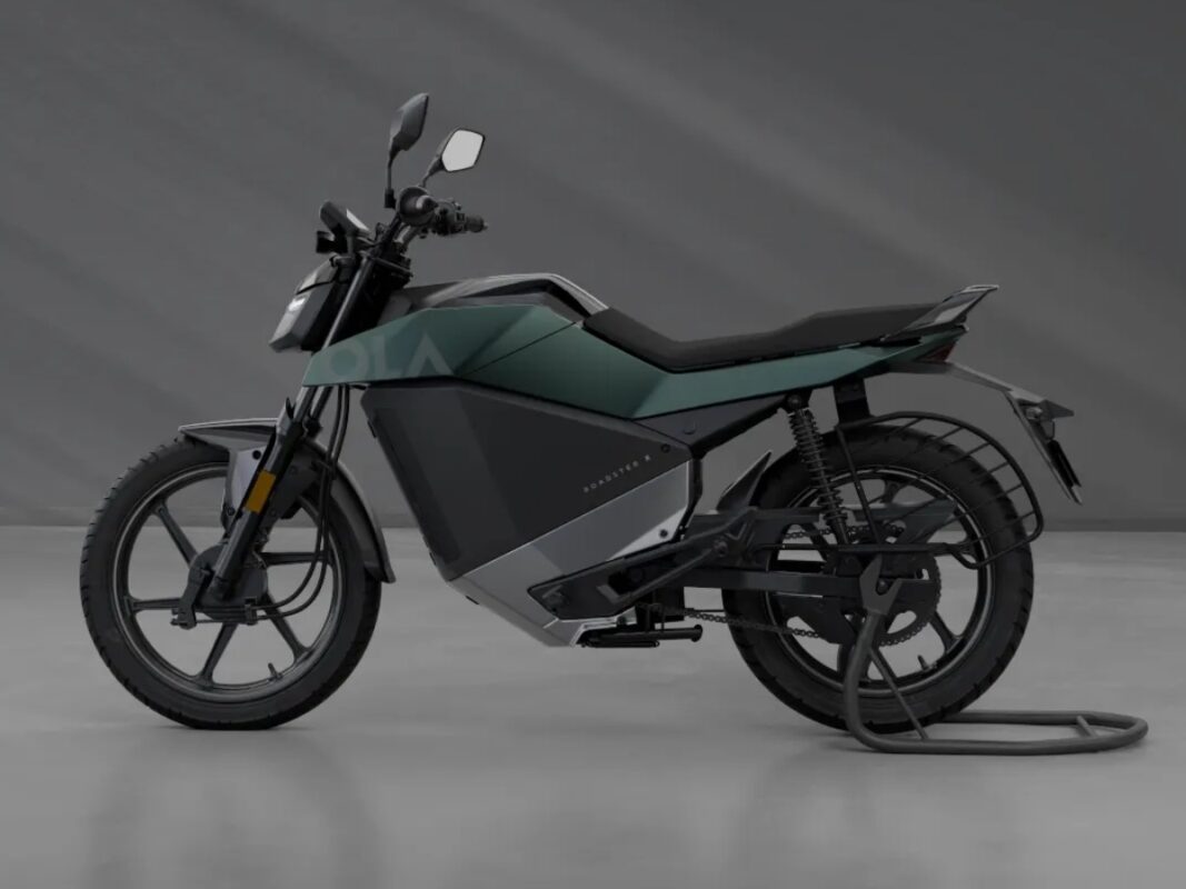 ola roadster x electric bike side