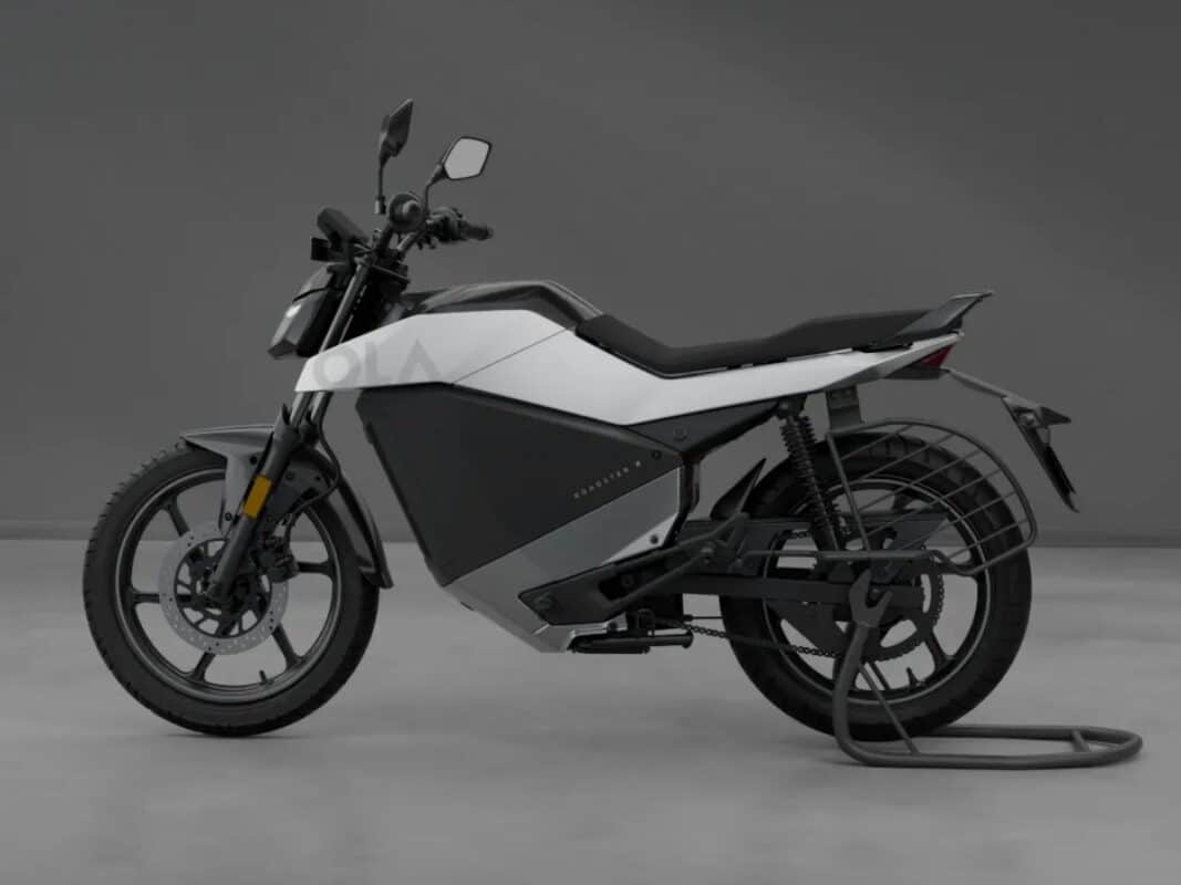 ola roadster x plus electric bike white