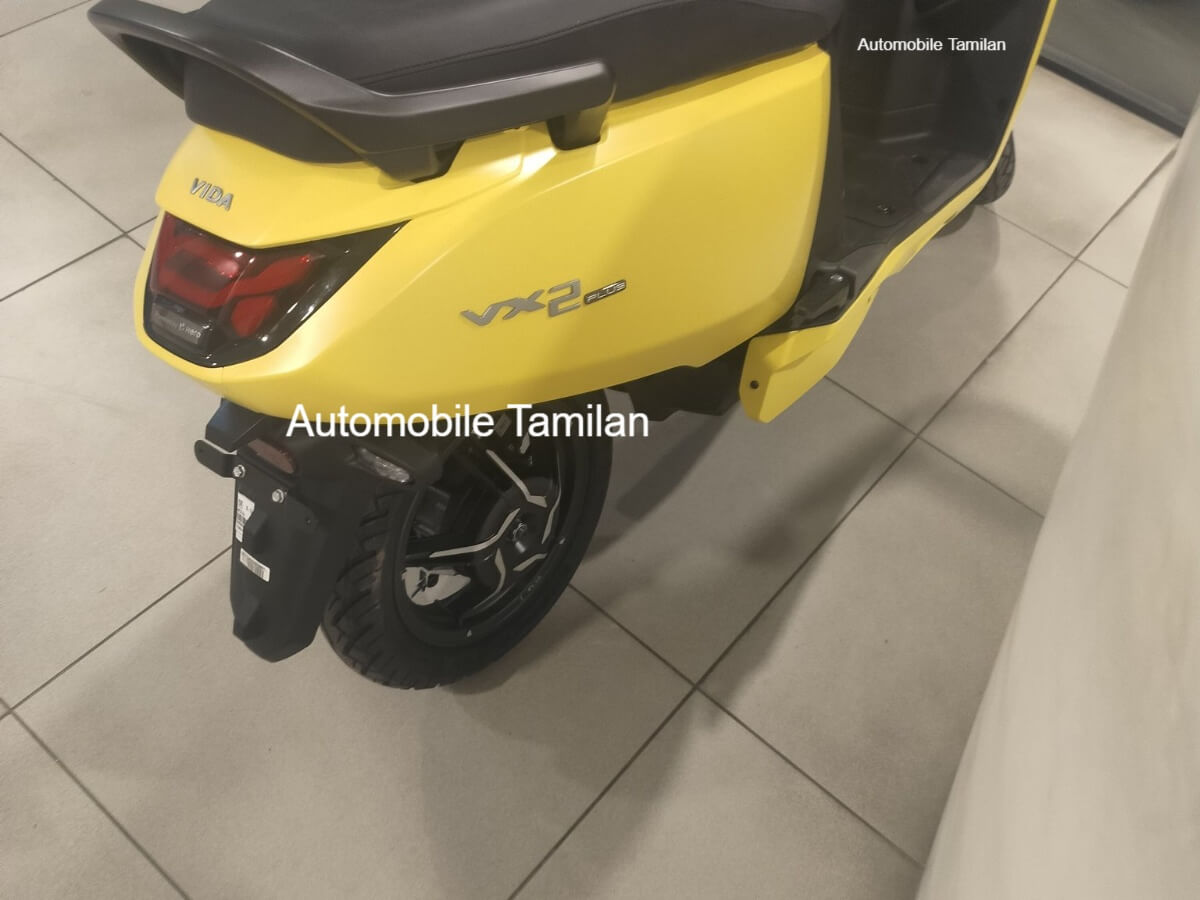 hero vida vx2 plus rear side