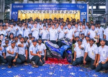 சென்னை ஆலையில் 50 லட்சம் டூ வீலர்களை உற்பத்தி செய்த யமஹா