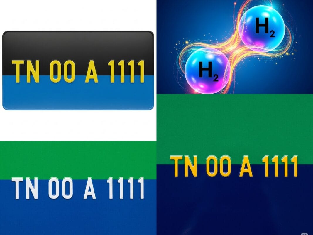 new hydrogen vehicles registration number plate