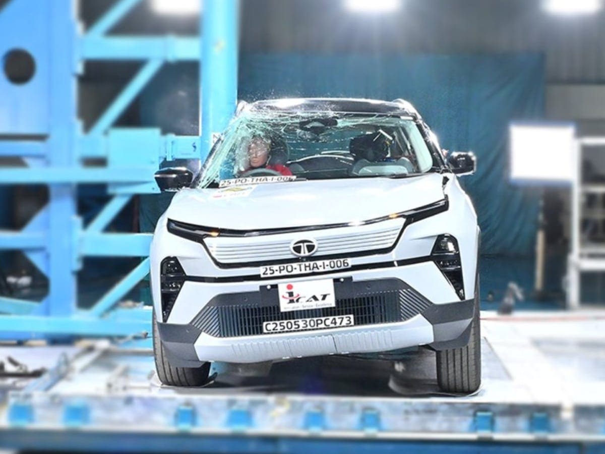 tata harrier ev bncap crash
