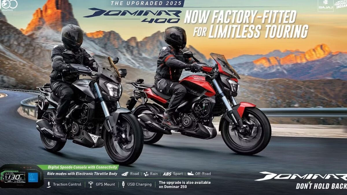 2025 bajaj dominar 400 and dominar 250 launched