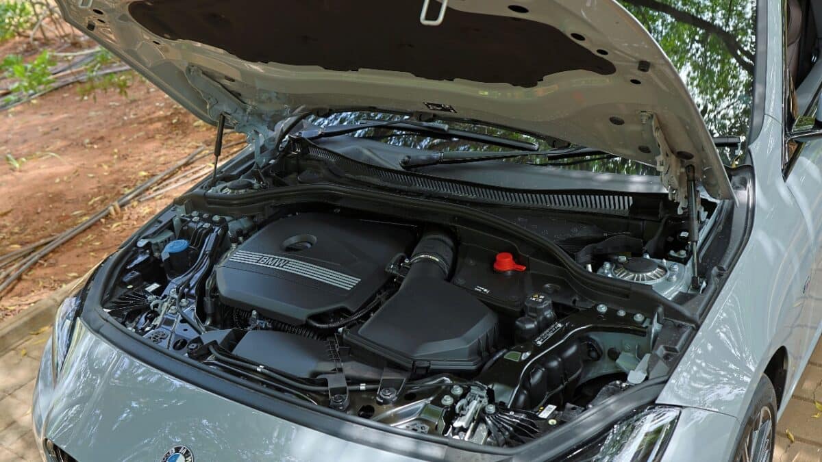 new BMW 2 Series Gran Coupe engine bay